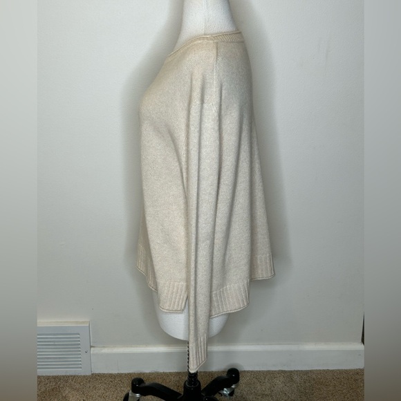 Jenni Kayne Cream Crew Neck Cashmere blend Sweater Size M - Picture 5 of 9